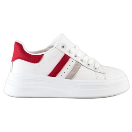 SHELOVET Tennarit, joissa mokkanahkat valkoinen