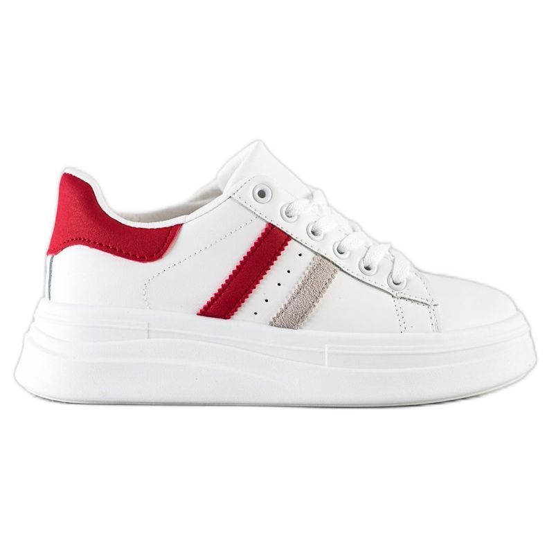 SHELOVET Tennarit, joissa mokkanahkat valkoinen