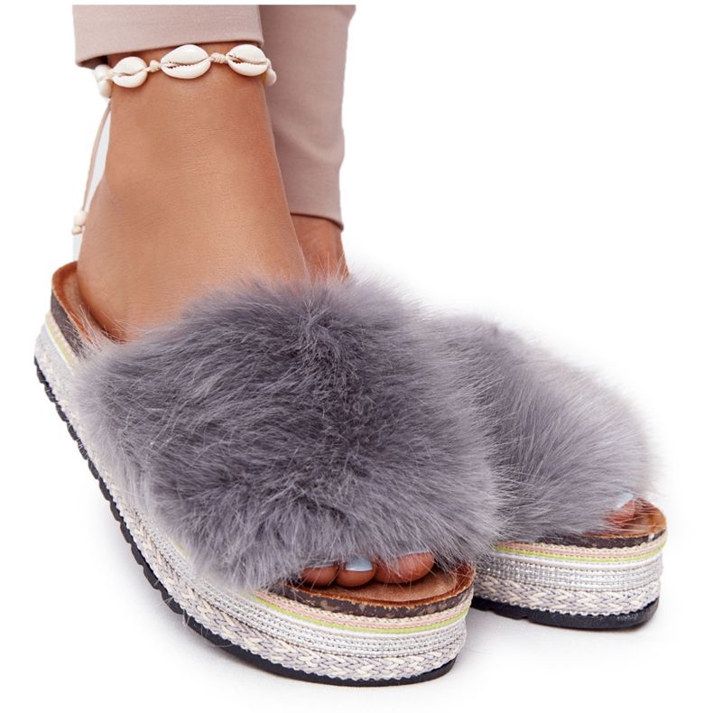 PS1 Harmaat Adventure Platform -tossut turkiksella monivärinen