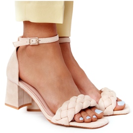 PS1 Mokkanahka Korolliset Sandaalit Beige Long Island