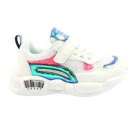 American Club Muodikkaat halografiset urheilukengät ES23/21 Valkoinen