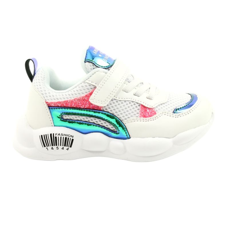 American Club Muodikkaat halografiset urheilukengät ES23/21 Valkoinen