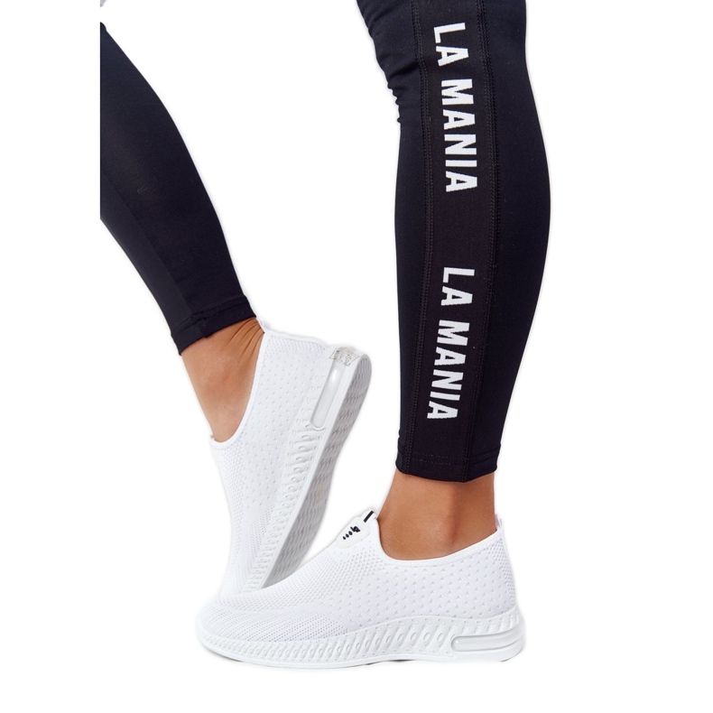 PS1 Naisten urheilukengät Slip-on White Be Stretchy valkoinen