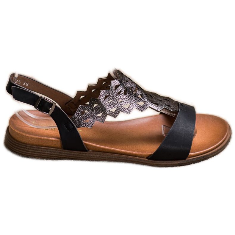 Muodikkaat Sergio Leonen sandaalit musta