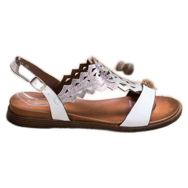 Muodikkaat Sergio Leonen sandaalit valkoinen