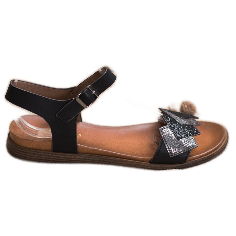 Tyylikkäät Sergio Leonen sandaalit musta