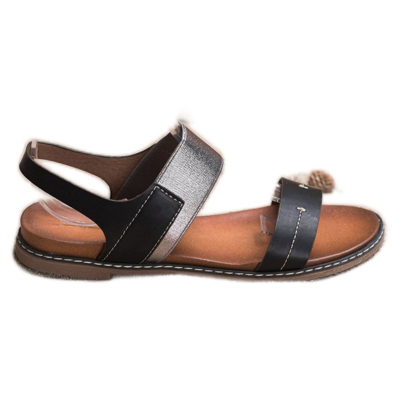 Sergio Leone Slip-On sandaalit musta