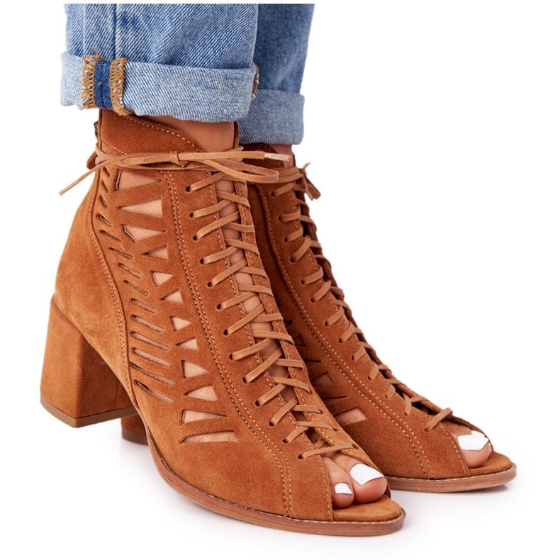 Mokkanahkatossut Maciejka Red 04040-29 ruskea