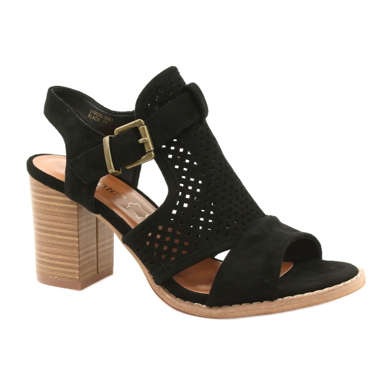 Evento Harjakatkoiset naisten sandaalit mustat 21SD35-3581