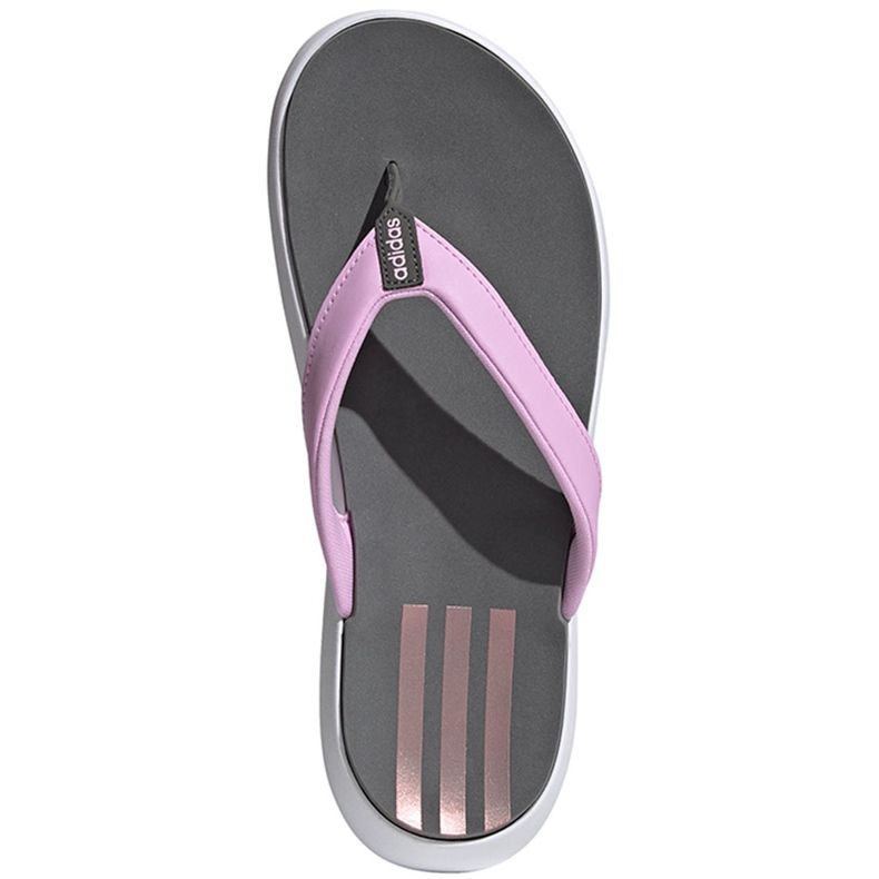 Adidas Naisten Comfort Flip Flop -tossut harmaa-vaaleanpunainen FY8658