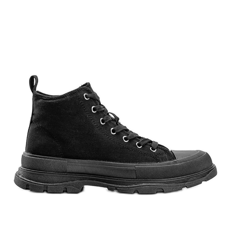 Mustat korkokengät paksulla Evelin -pohjalla