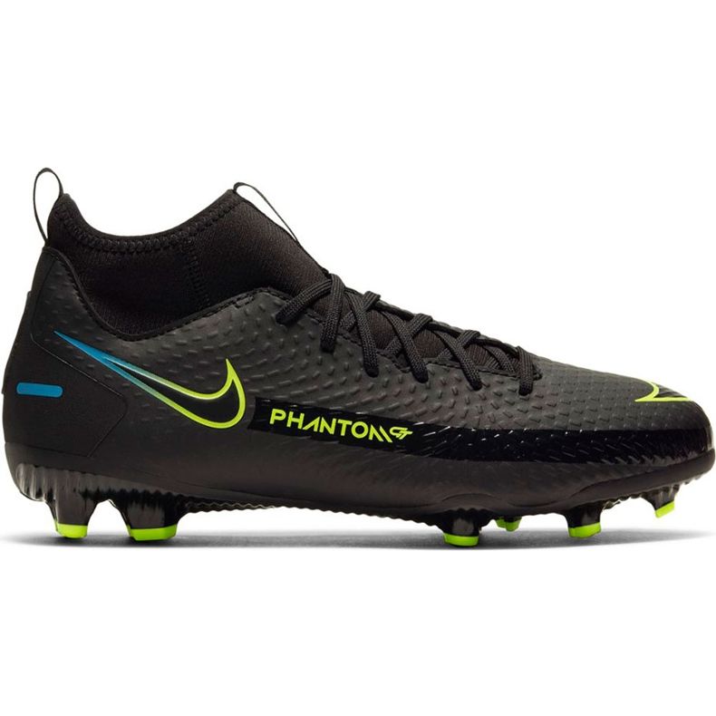 Nike Phantom Gt Academy Df FG / MG Junior CW6694090 jalkapallokengät musta musta