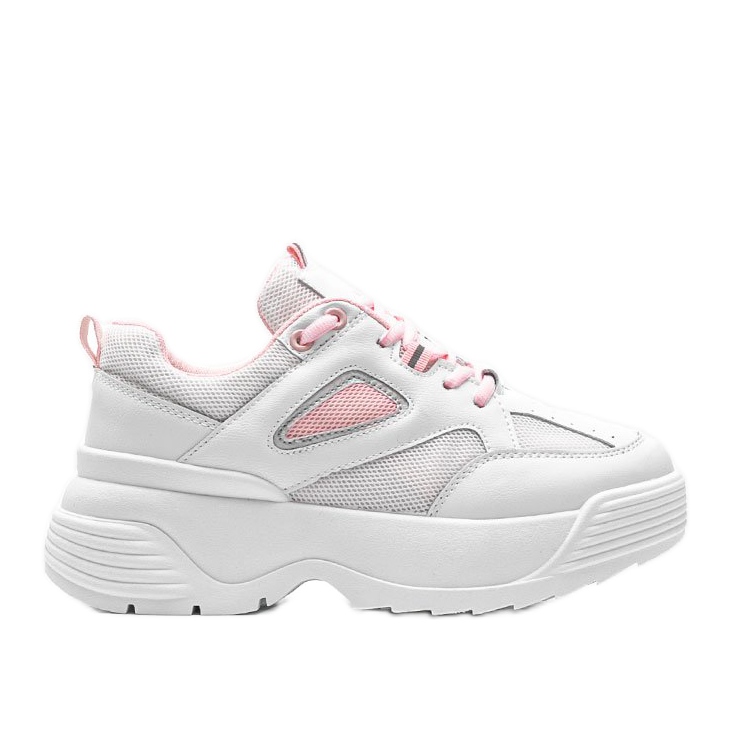 Valkoiset lenkkarit paksulla Jaida -pohjalla valkoinen