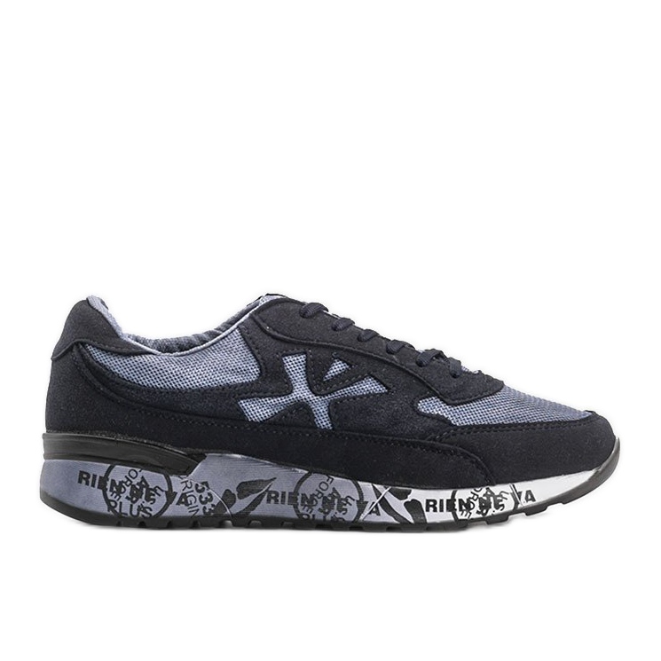 Omarion tummansiniset miesten lenkkarit laivastonsininen monivärinen