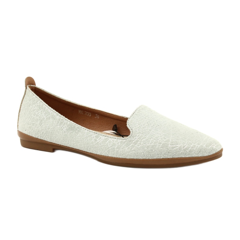 Sergio Leone hopeanharmaat ballerinakengät MK700