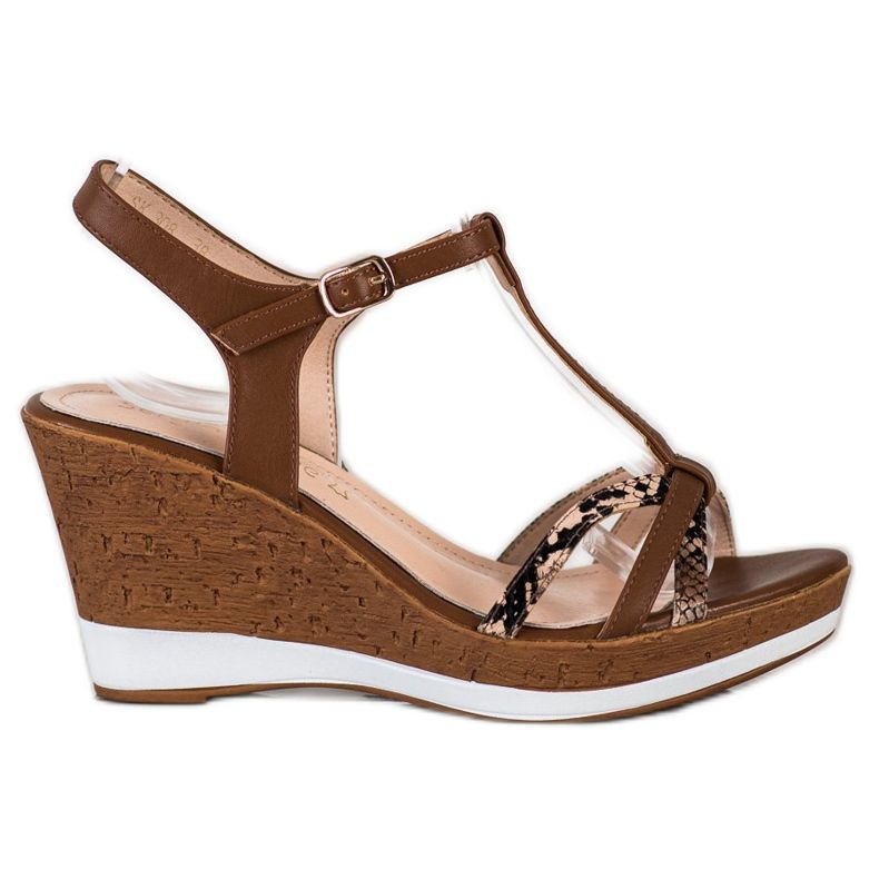 Sergio Leone Wedge -sandaalit ruskea