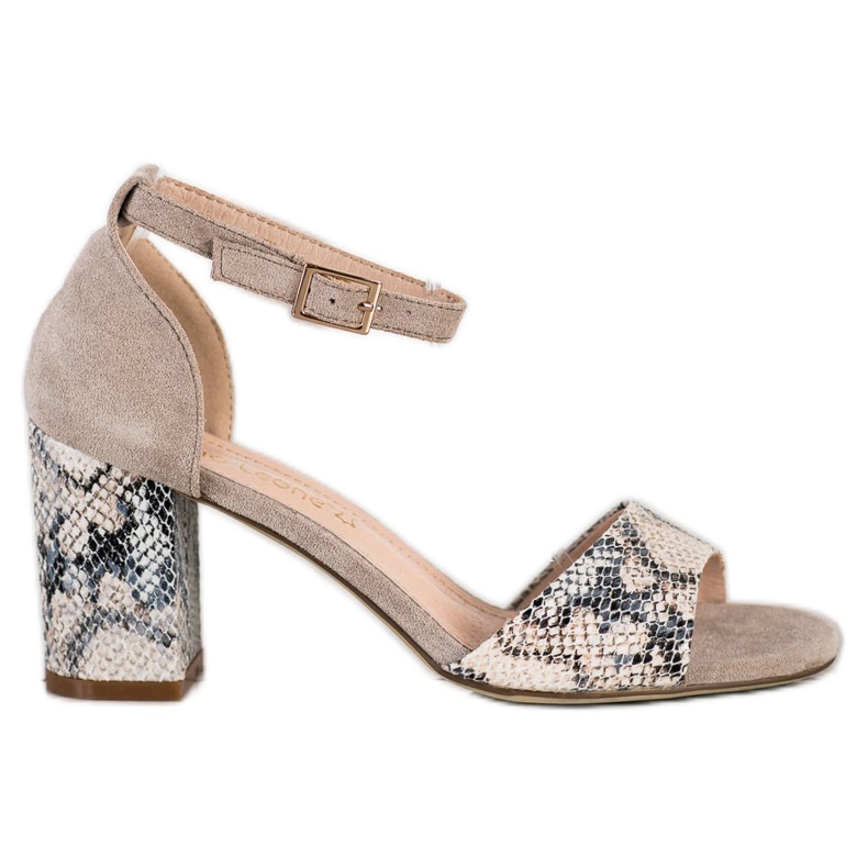 Tyylikkäät Sergio Leonen sandaalit beige monivärinen