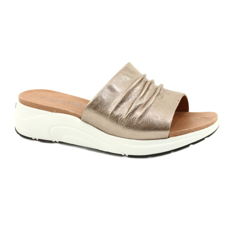 Caprice Mukavat naisten tohvelit Taupe Metallic 9-27203-26 341 ruskea kultainen