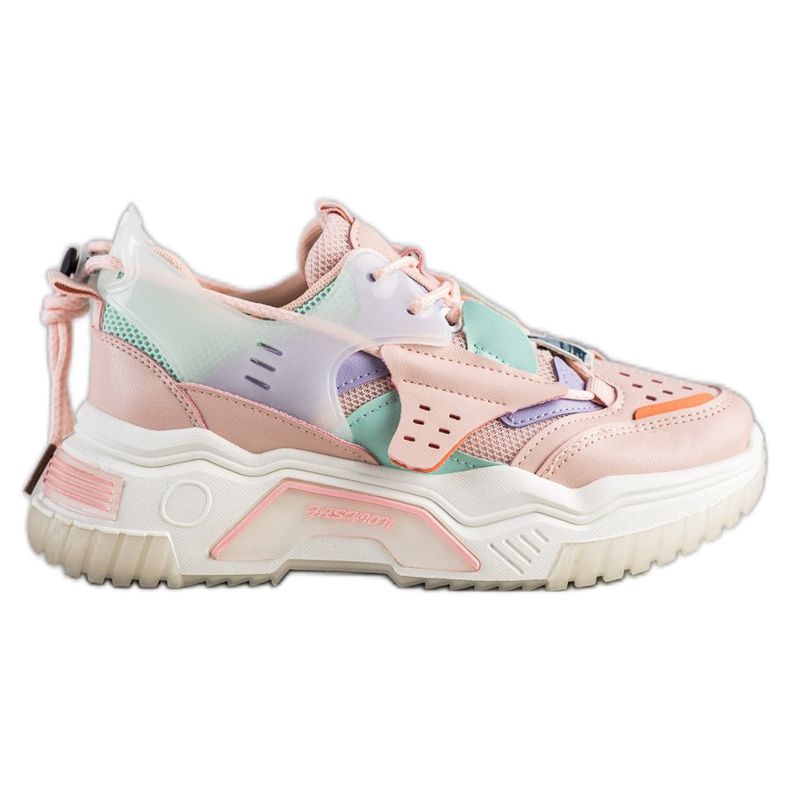 SHELOVET Värikkäät muoti lenkkarit vaaleanpunainen monivärinen