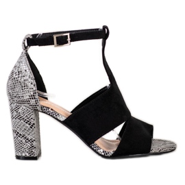 Sergio Leonen suljetut sandaalit musta