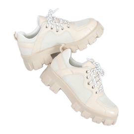 Korkeapohjaiset lenkkarit NC1129 Beige