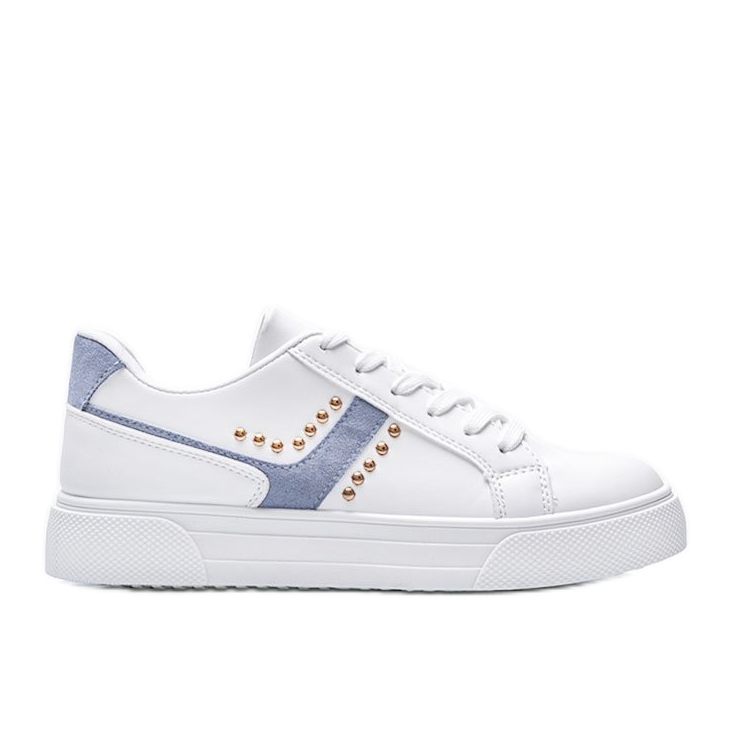 Siniset Emilie naisten valkoiset lenkkarit valkoinen