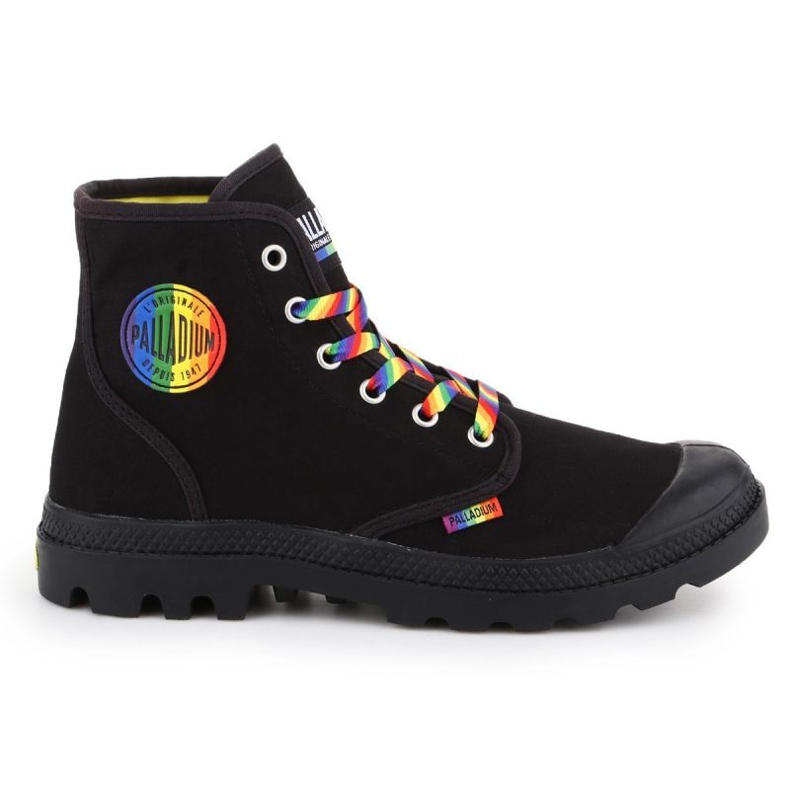 Kengät Palladium Pampa Pride Black / Rainbow W 76521-054-M musta
