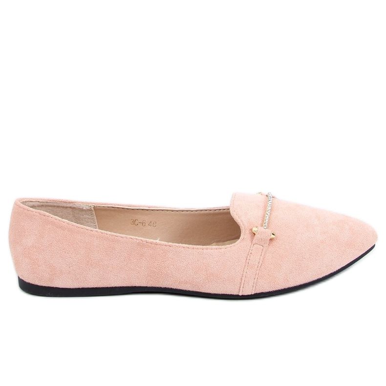Mokasiinit mantelin vaaleanpunaiset varpaat 3C-6 Vaaleanpunainen