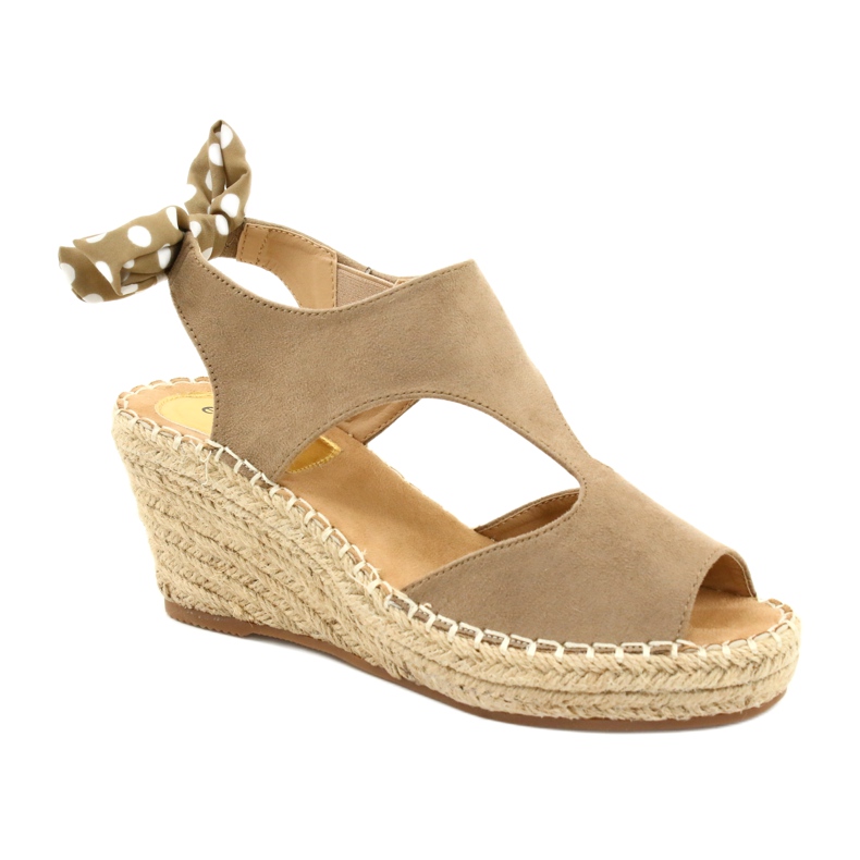 Naisten sandaalit Wedge Taupe Monroessa beige