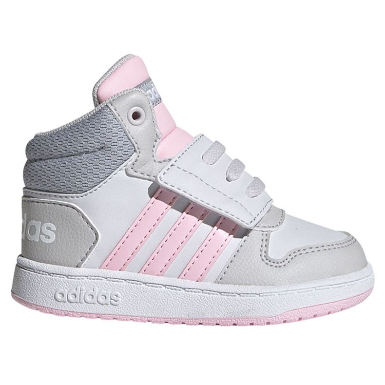 Adidas Hoops Mid 2.0 I Jr FY9290 kengät vaaleanpunainen harmaa