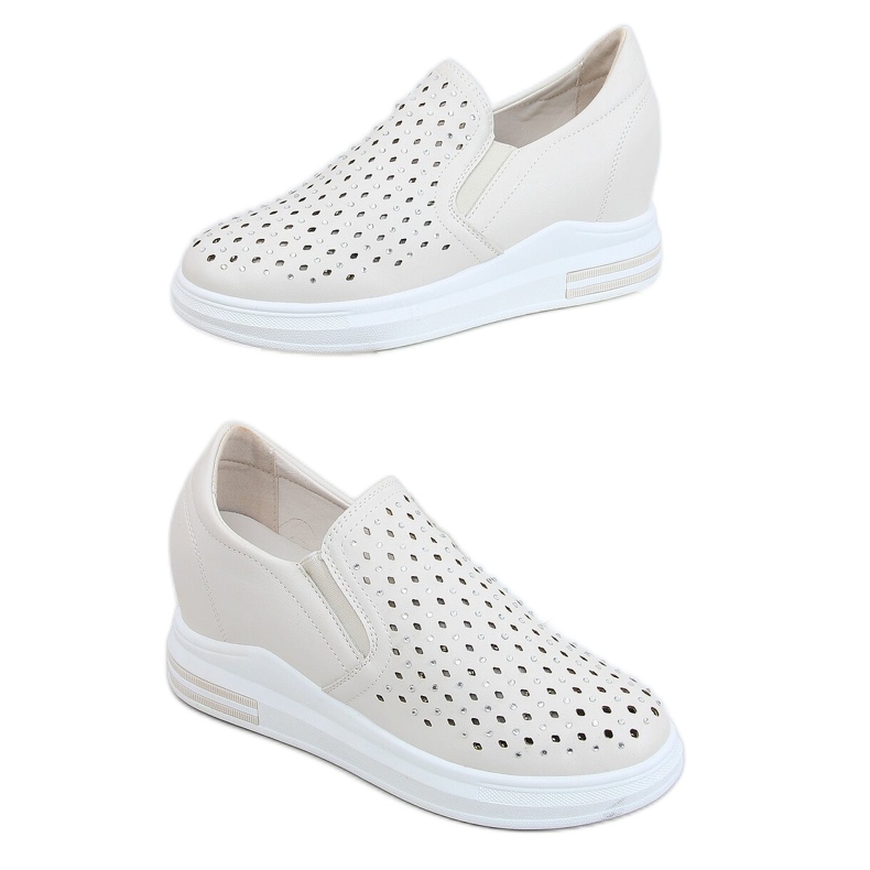 Lenkkarit liukuvat päälle beigellä kiilalla HY-251 Beige