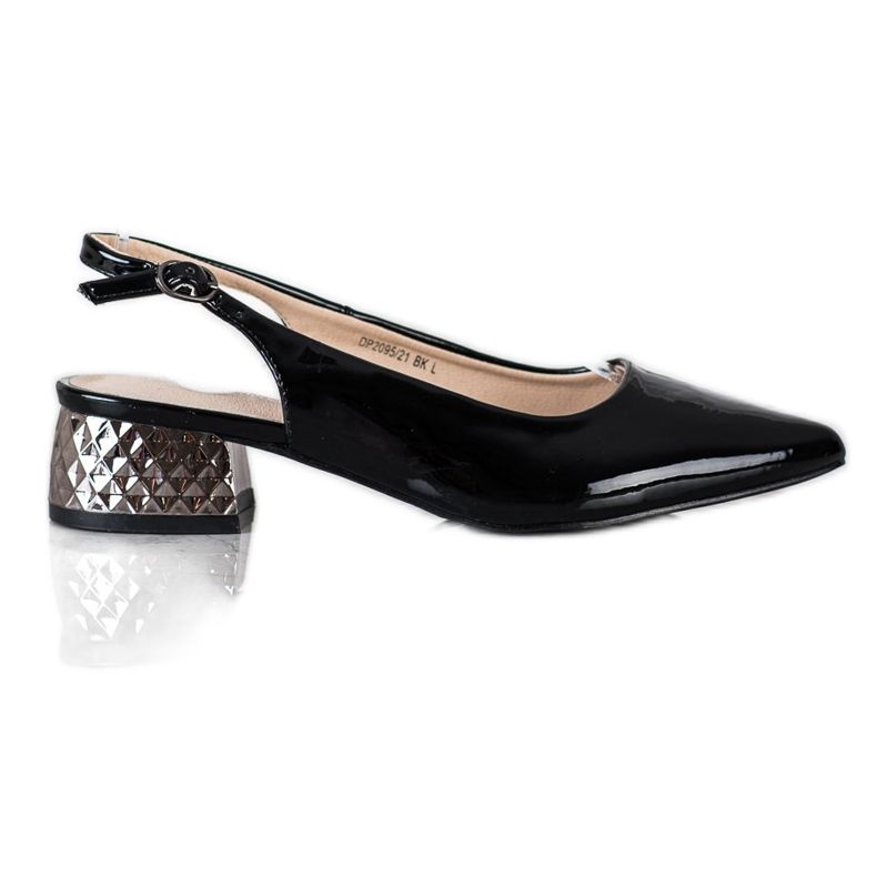 Filippo Muodikkaat pumput paljaalla kantapäällä musta