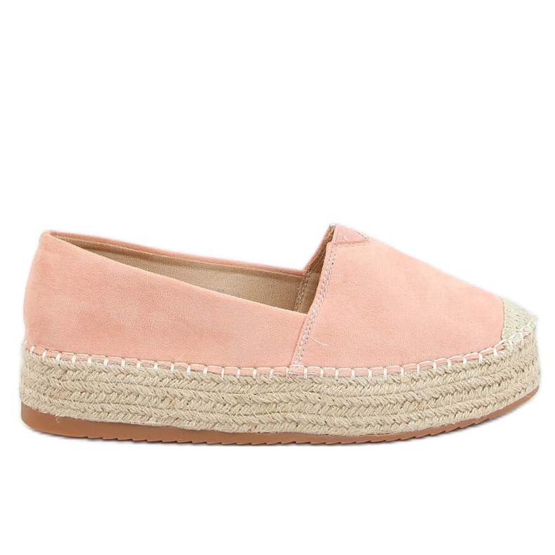 Vaaleanpunaiset naisten espadrillit AB-79 Pink vaaleanpunainen