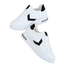 Valkoiset CC-40 WHITE / BLACK naisten lenkkarit valkoinen musta
