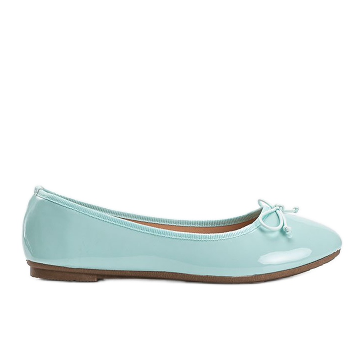 Vihreät lakatut ballerinat, joissa Lesley -jousi