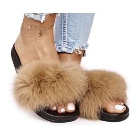 SEA Naisten tossut turkis Camel Belmondolla ruskea musta