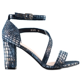 Snake Print Sergio Leone sandaalit sininen