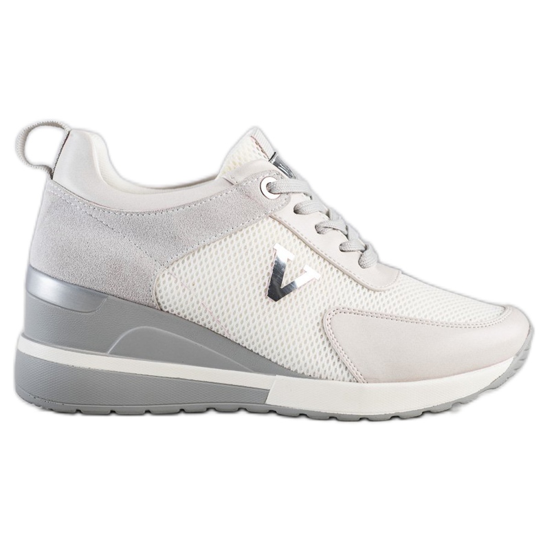 VINCEZA rento lenkkarit valkoinen harmaa