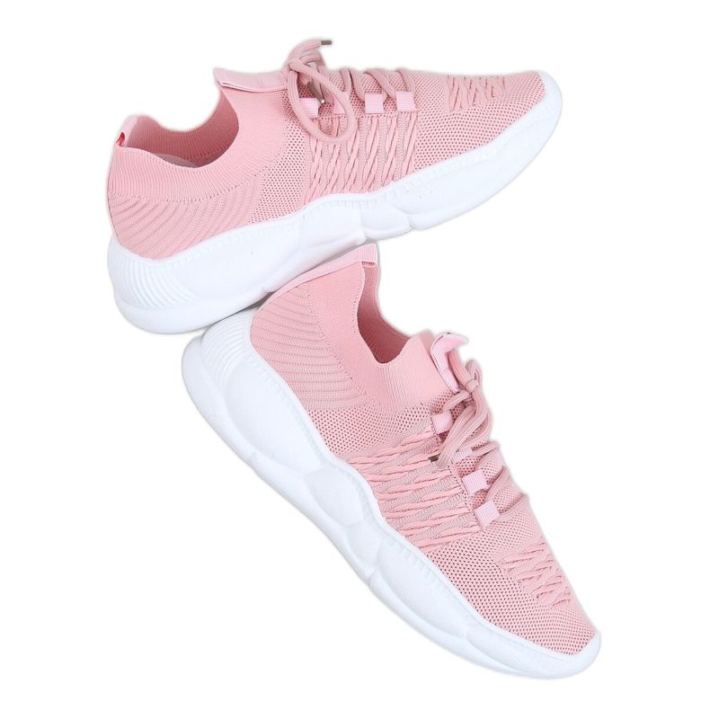 Vaaleanpunainen LA40 Vaaleanpunaiset sukat urheilukengät