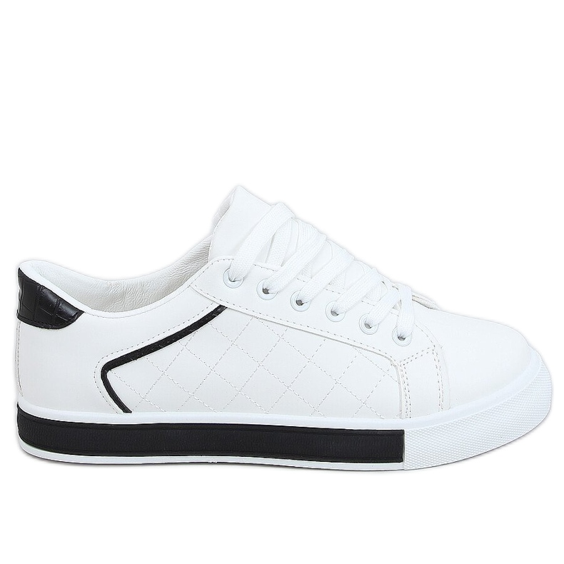 Naisten mustat ja valkoiset lenkkarit A88-86 Musta valkoinen