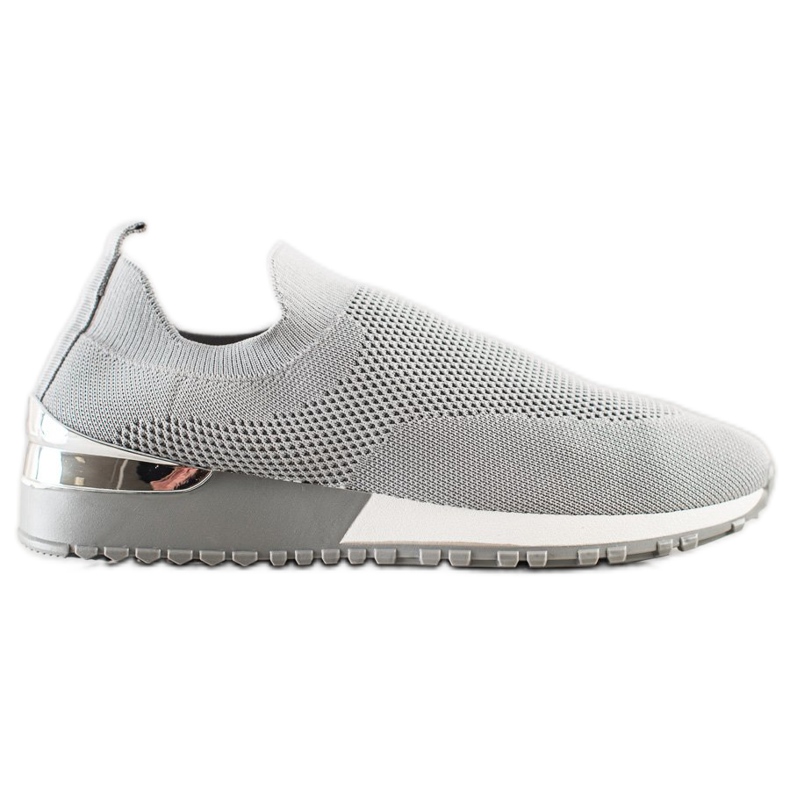 SHELOVET Tekstiiliset avoimet lenkkarit harmaa