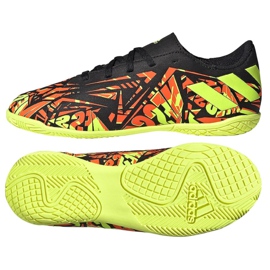 Adidas Nemeziz Messi.4 Jr FW7310 jalkapallokengät musta, keltainen, oranssi oranssi