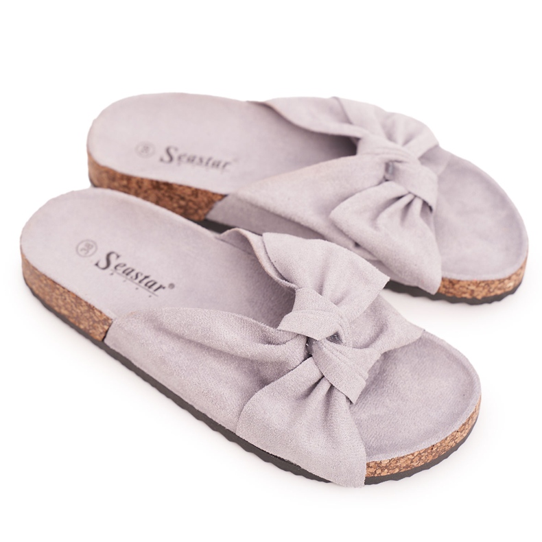 PB2 Lasten harmaat tohvelit Cork Little Wendyssä