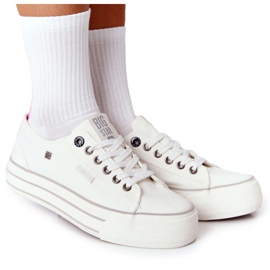 Naisten lenkkarit Big Star HH274052 Valkoisella alustalla valkoinen