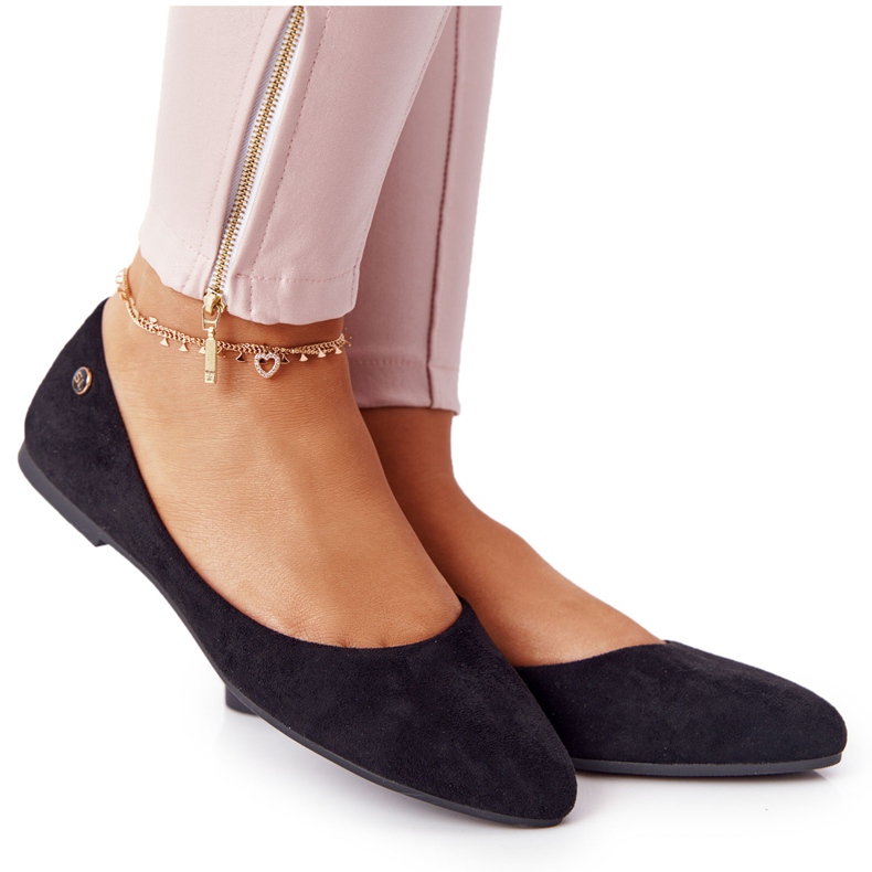 Mokkanahkaiset balerinat Sergio Leone BL622 musta