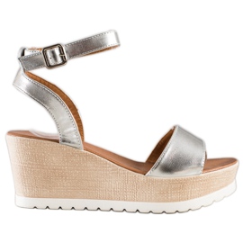 Seastar Klassiset Wedge -sandaalit hopea