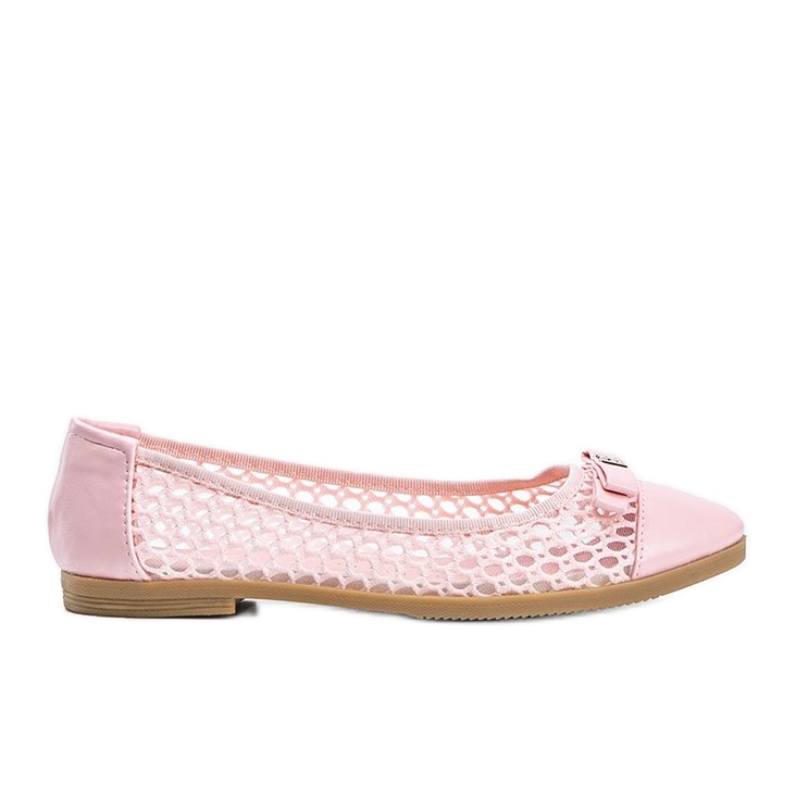Kaleyn vaaleanpunaiset avoimet ballerinat vaaleanpunainen