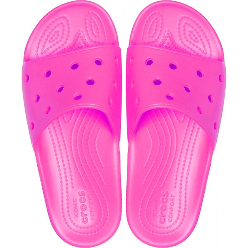 Crocs Classic Slide naisten tohvelit vaaleanpunainen 206121 6QQ