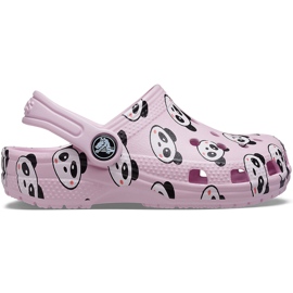 Crocs lapsille Classic Panda Print Clog vaaleanpunainen 206999 6GD