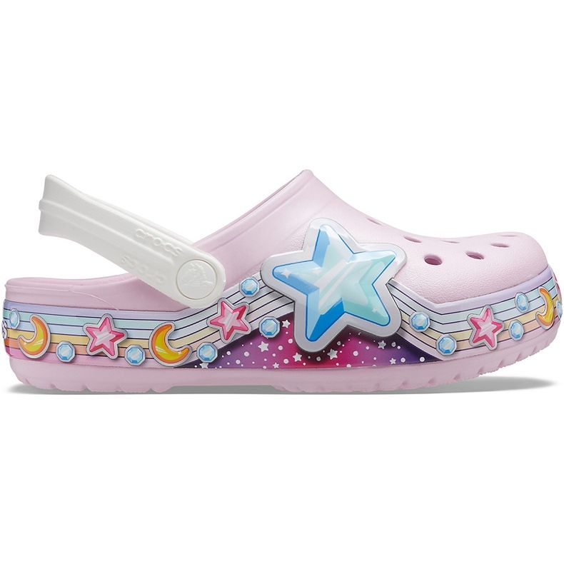 Crocs Fl Star Band Clog vaaleanpunainen 207075 6GD